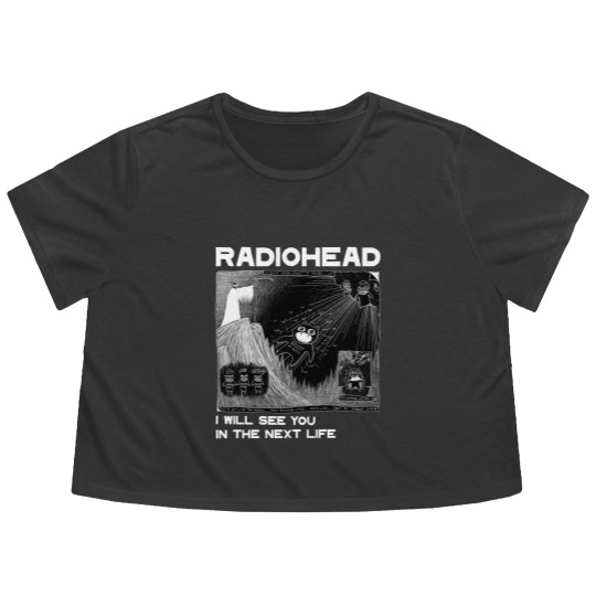 Discover Radiohead Flowy Cropped Tees, I will see you Flowy Cropped Tees