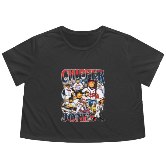 Discover Vintage 90s Graphic Style Chipper Jones Flowy Cropped Tees Vintage Sport Flowy Cropped Tees