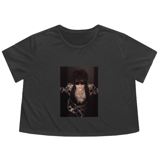 Discover Designer LP Laura Pergolizzi Lost On You Black Flowy Cropped Tees