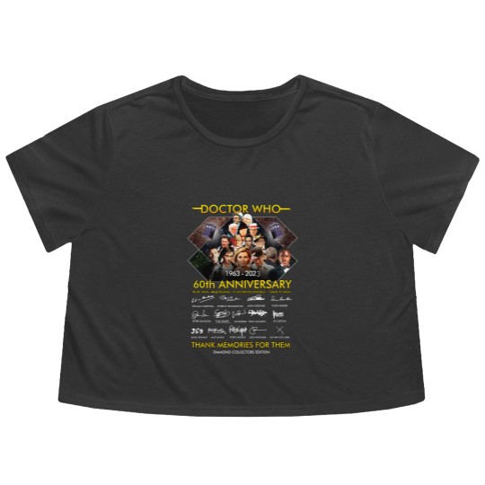 Discover Doctor Who 60th Anniversary Flowy Cropped Tees, Doctor Who Movie Flowy Cropped Tees