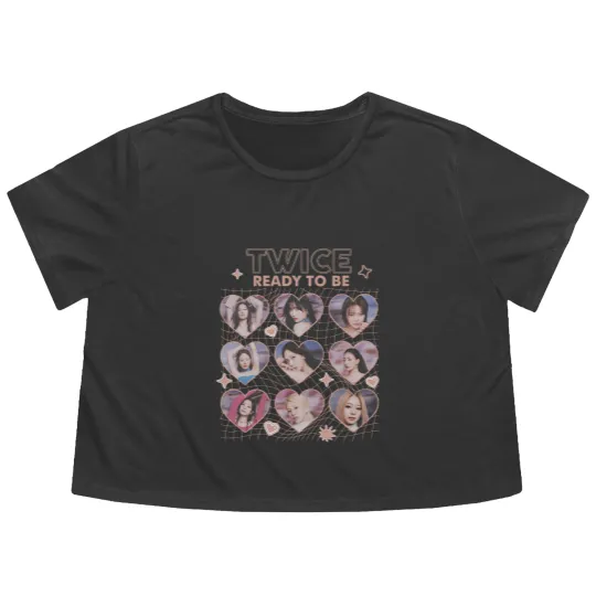Discover Twice Kpop Flowy Cropped Tees, Ready To be Flowy Cropped Tees