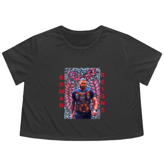 Discover Roman Reigns Flowy Cropped Tees