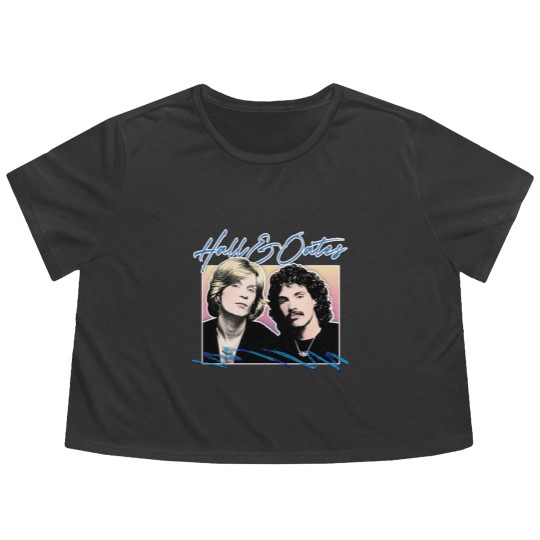 Discover Hall And Oates Flowy Cropped Tees