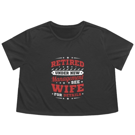 Discover Mens Retired Under New Management Flowy Cropped Tees