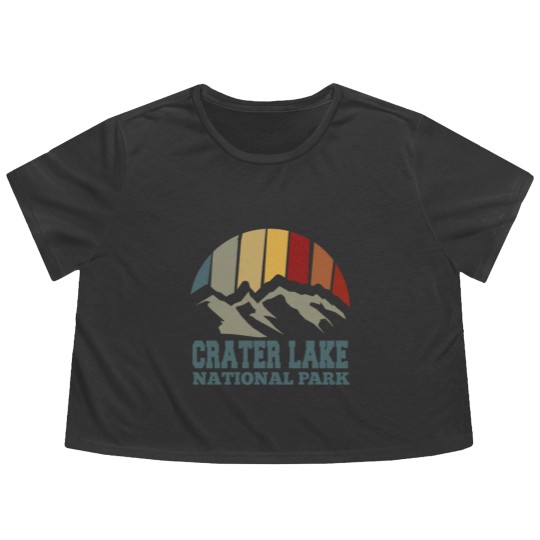 Discover crater lake Flowy Cropped Tees