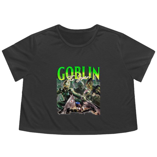 Discover THE GREEN GOBLIN Vintage Flowy Cropped Tees, The Green Goblin Homage Flowy Cropped Tees