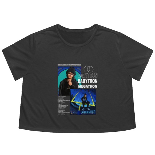 Discover Vintage Bootleg Inspired Babytron - Megatron, Graphic Unisex Album Flowy Cropped Tees
