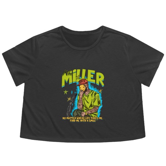 Discover macmiller Unisex Flowy Cropped Tees macmiller Merch, Swimming macmiller