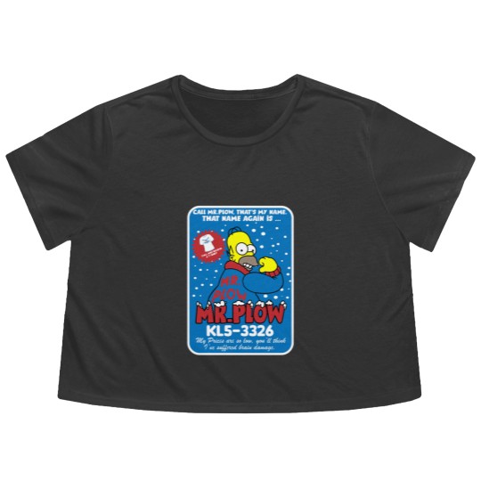 Discover Mr Plow thats my name Flowy Cropped Tees