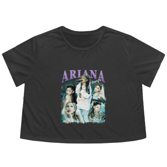 Discover Limited Ariana Vintage Flowy Cropped Tees, Gift For Women and Man Unisex Flowy Cropped Tees