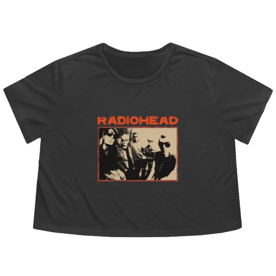 Discover Radiohead Cotton New Vintage Band Flowy Cropped Tees