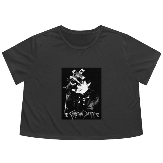 Discover Rozz Williams Chrisitan Death Flowy Cropped Tees