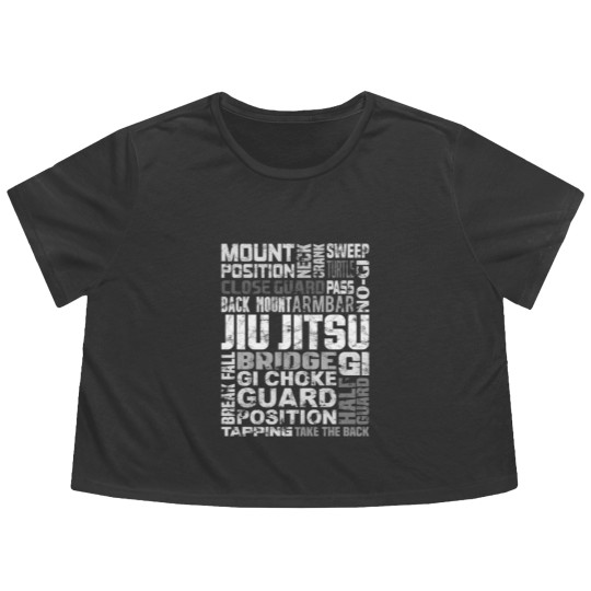 Discover Brazilian Jiu Jitsu MMA Flowy Cropped Tees Gift Flowy Cropped Tees