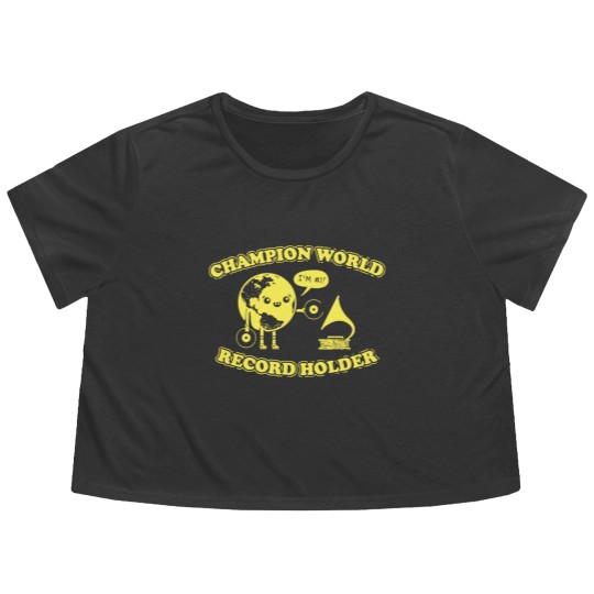 Discover W record Holder Flowy Cropped Tees
