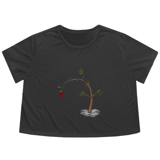 Discover Charlie Brown Christmas Tree - Charlie Brown Christmas Tree - Flowy Cropped Tees