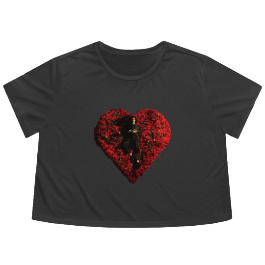 Discover Conan Gray Graphic Vintage Flowy Cropped Tees, Conan Gray with Roses Heart Aesthetic 90's Flowy Cropped Tees