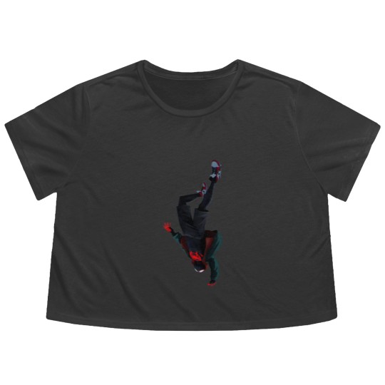 Discover Across The Spider Verse - Miles Morales Classic Flowy Cropped Tees