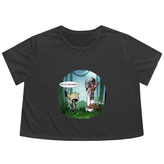 Discover the calvin and hobbes bill watterson Classic Flowy Cropped Tees
