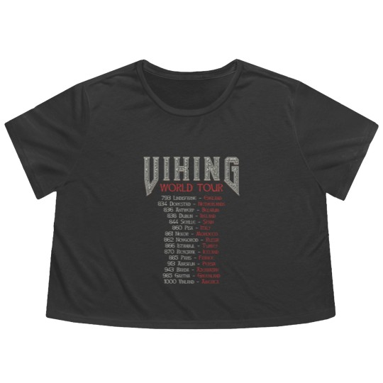 Discover Viking World Tour Flowy Cropped Tees