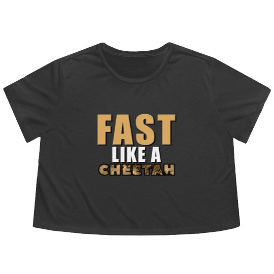 Discover Fast Like A Cheetah Flowy Cropped Tees