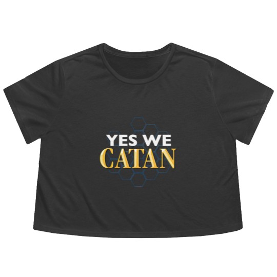 Discover Yes We Catan Flowy Cropped Tees