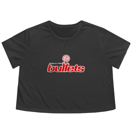 Discover Defunct Washington Bullets Basketball Team - Basketball - Flowy Cropped Tees Flowy Cropped Tees