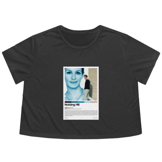 Discover Notting Hill Movie Print Flowy Cropped Tees