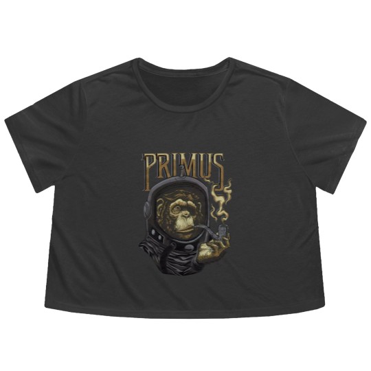 Discover Primus Monkey Metal Rock Band Vox Vintage Flowy Cropped Tees