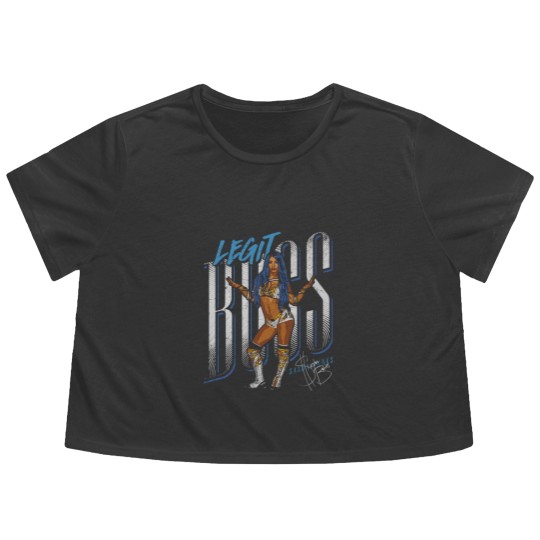 Discover Sasha Banks Legit Boss - Sasha Banks - Flowy Cropped Tees