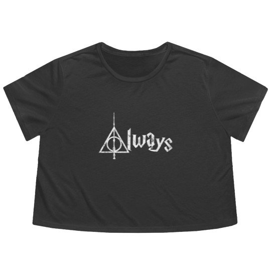 Discover Always with Deathly Hallows Symbols | Geekdom Flowy Cropped Tees