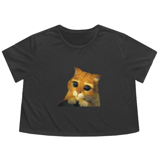 Discover Shrek Puss In Boots Cute Flowy Cropped Tees