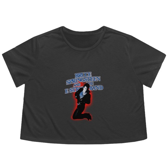 Discover Vintage 1984 Bruce Springsteen born in the usa Tour Sun Fade Flowy Cropped Tees