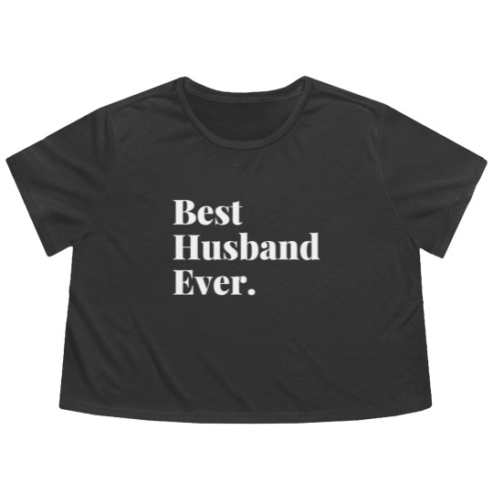 Discover Best husband ever Flowy Cropped Tees