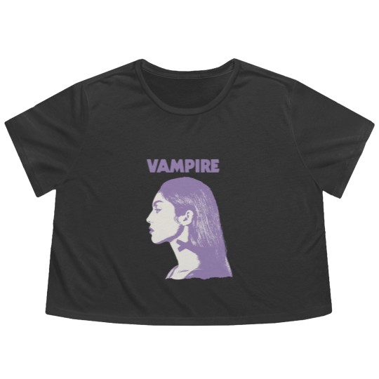 Discover Vampire Olivia Rodrigo Flowy Cropped Tees, Olivia Rodrigo Vampire Merch Flowy Cropped Tees