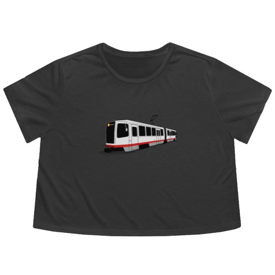 Discover J Church - San Francisco Muni Train Flowy Cropped Tees