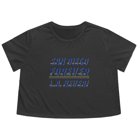 Discover San Diego Forever, L.A. Never! Flowy Cropped Tees