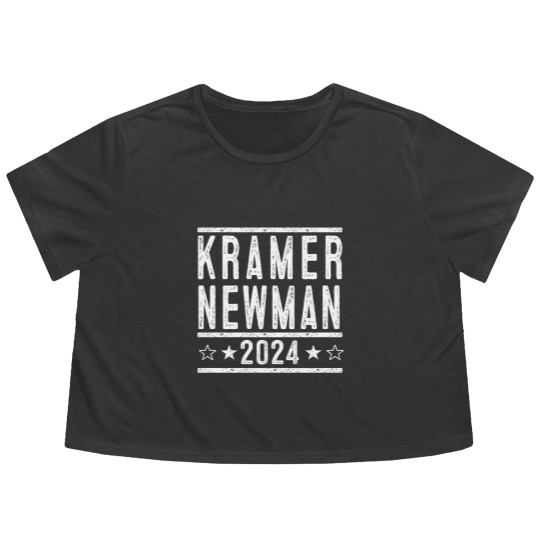 Discover Kramer Newman 2024 Election - funny fandom show humor gift Flowy Cropped Tees - XS-6XL - Adult Unisex Soft Flowy Cropped Tees