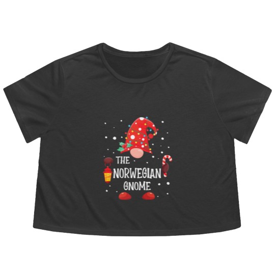Discover The Norwegian Gnome Matching Family Christmas Gnom Flowy Cropped Tees