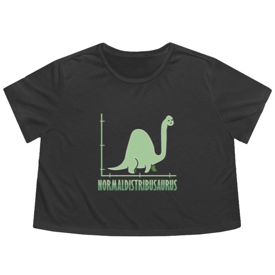 Discover Dinosaur Math Normal Distribution Mathematician Flowy Cropped Tees