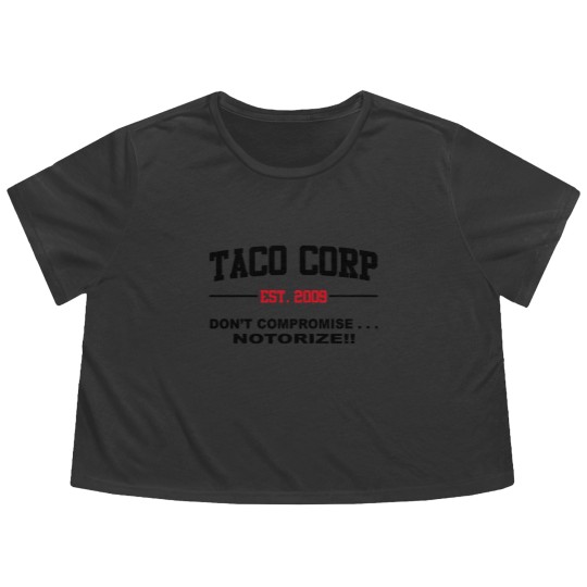 Discover TACO CORP 2009 Flowy Cropped Tees - Taco the league tv show