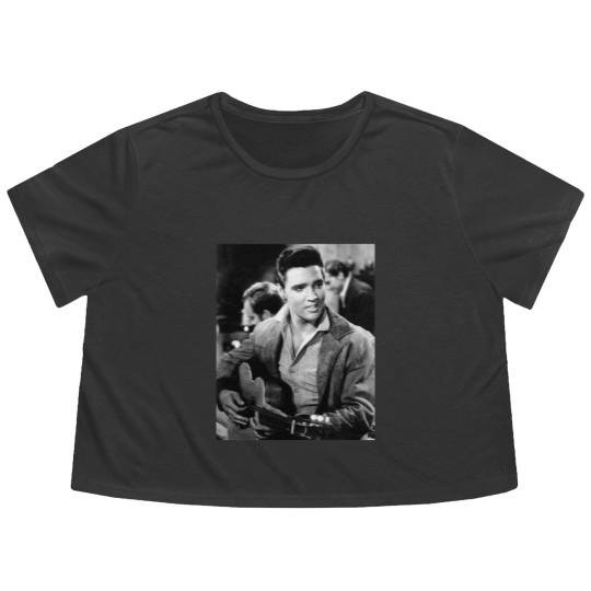 Discover Elvis Presley King of Rock and Roll Vintage Flowy Cropped Tees