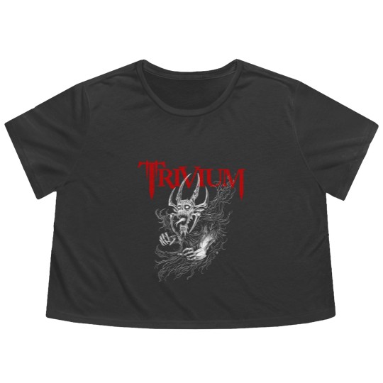 Discover Trivium Unisex Heavy Cotton Flowy Cropped Tees