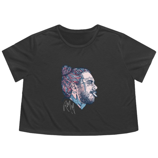 Discover Post Malone Vintage Flowy Cropped Tees, Post Malone Flowy Cropped Tees, Post Malone Merch