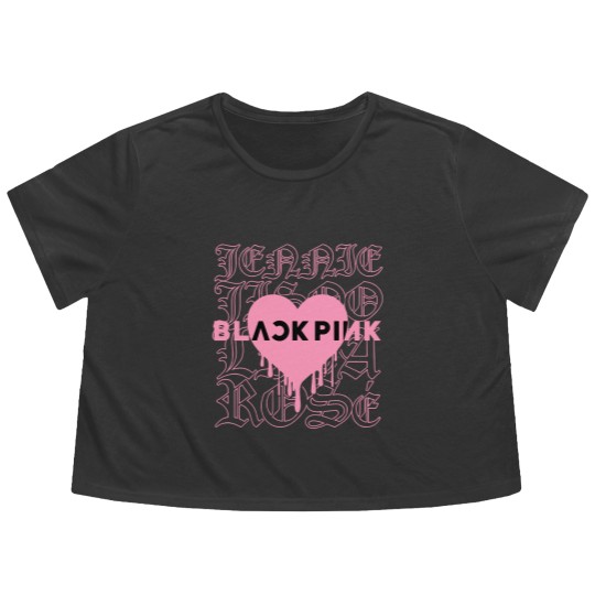 Discover Blackpink Flowy Cropped Tees, Born Pink Flowy Cropped Tees, Love On F.ire Blackpink