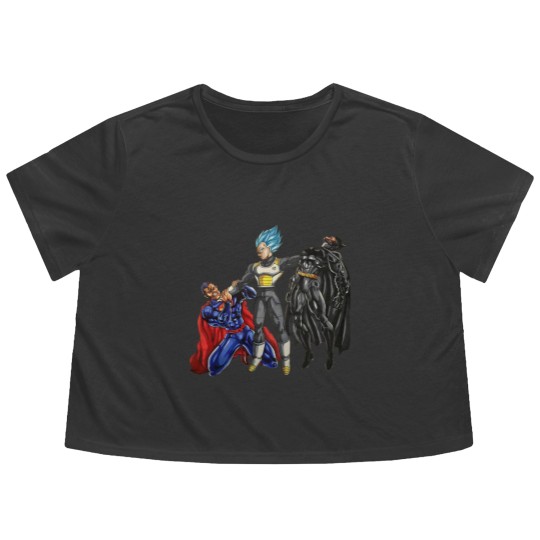 Discover Vegeta Super Saiyan Blue Beats Super Heroes Flowy Cropped Tees