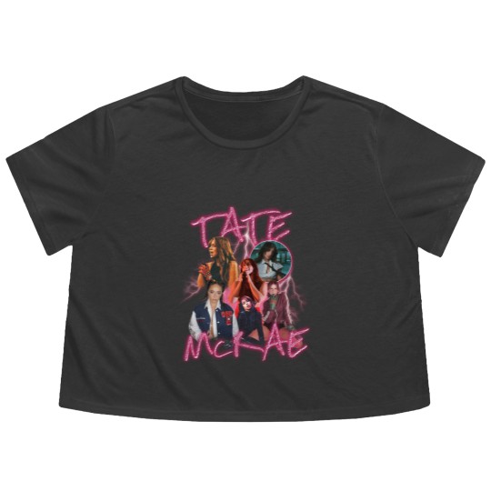 Discover Vintage Tate McRae Flowy Cropped Tees, Tate McRae Bootleg Flowy Cropped Tees
