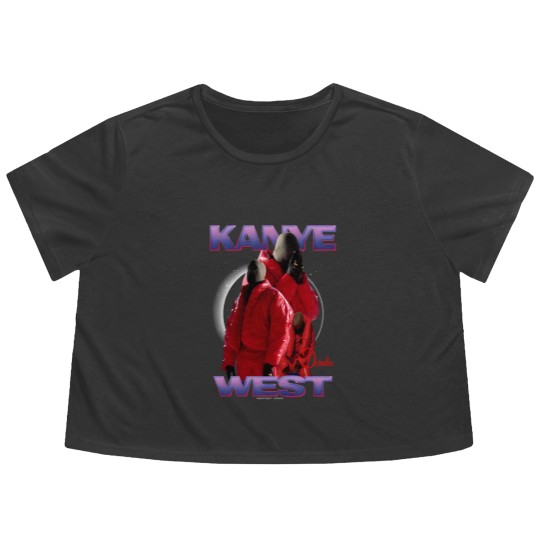 Discover Kanye West Vintage Flowy Cropped Tees