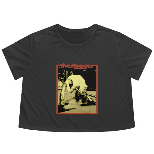 Discover The Stooges Iggy Pop Punk Rock Band Flowy Cropped Tees