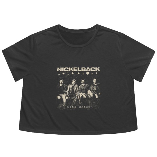 Discover Vintage Nickleback Band Flowy Cropped Tees, Nickleback Get Rollin Album 2023 Flowy Cropped Tees