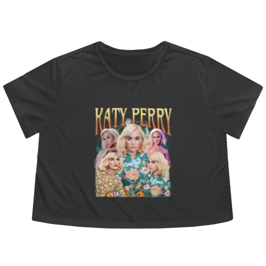 Discover Katy Perry Music Flowy Cropped Tees, Katy Perry Vintage Retro 90s Style, Katy Perry 2023 Gift For Fan